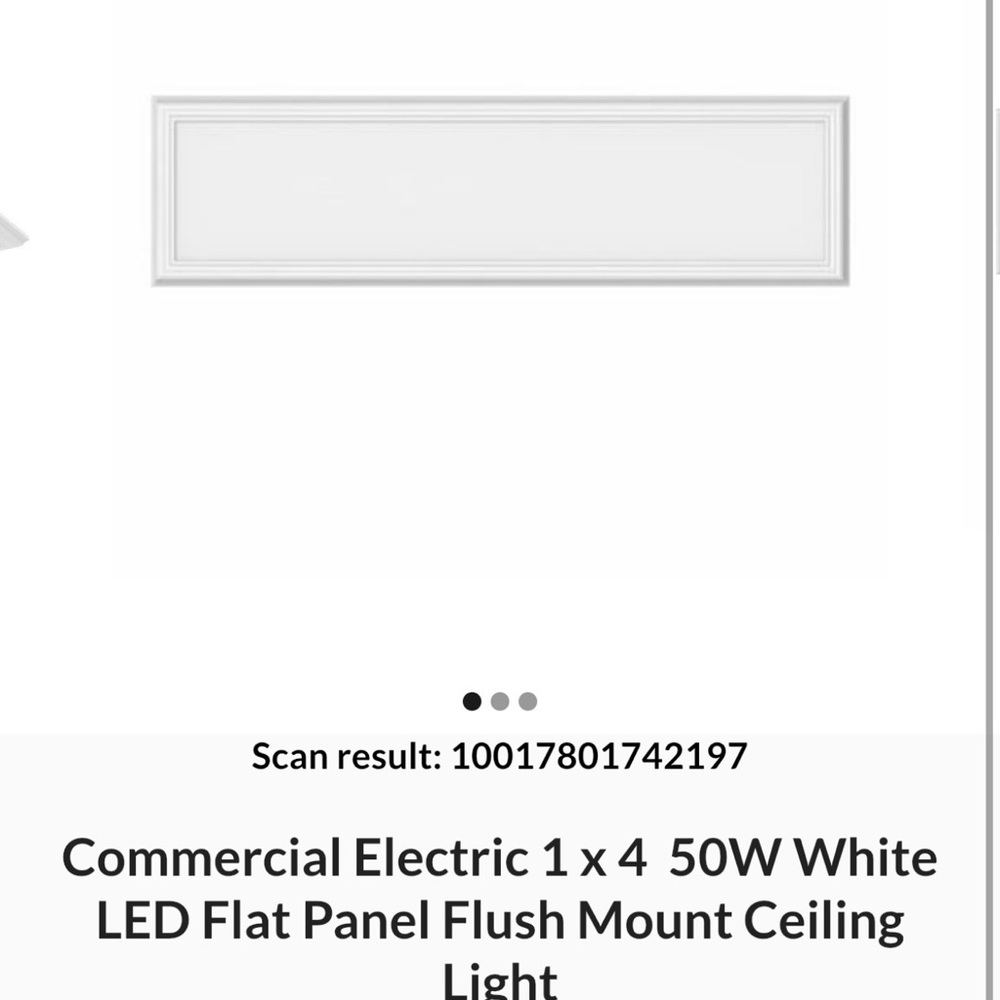 Commercial Electric White LED Ceiling Light